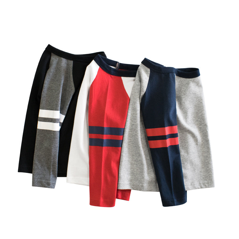 Baby Kid Boys Color-blocking Tops Wholesale 220411313