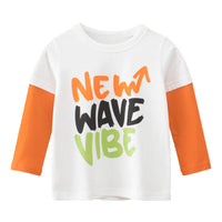 Load image into Gallery viewer, Baby Kid Boys Letters Color-blocking Tops Wholesale 220411315
