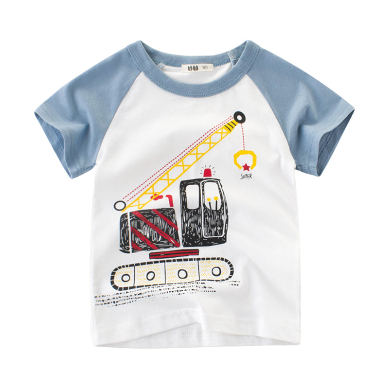 Baby Kid Unisex Color-blocking T-Shirts Wholesale 22041132