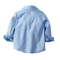 Load image into Gallery viewer, 2 Pieces Set Baby Kid Boys Dressy Solid Color Shirts And Jumpsuits Wholesale 220411333
