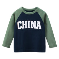 Load image into Gallery viewer, Baby Kid Girls Letters Color-blocking Tops Wholesale 220411344
