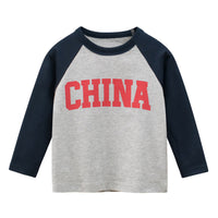 Load image into Gallery viewer, Baby Kid Girls Letters Color-blocking Tops Wholesale 220411344
