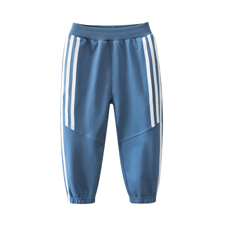 Baby Kid Boys Striped Sports Pants Wholesale 220411345