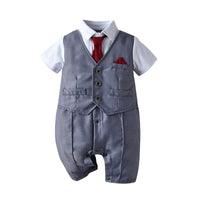 Load image into Gallery viewer, 3 Pieces Set Baby Boys Dressy Solid Color Shirts Vests Waistcoats And Pants Wholesale 220411348
