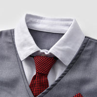 Load image into Gallery viewer, 3 Pieces Set Baby Boys Dressy Solid Color Shirts Vests Waistcoats And Pants Wholesale 220411348
