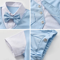 Load image into Gallery viewer, 3 Pieces Set Baby Kid Boys Dressy Solid Color Shirts Vests Waistcoats And Pants Wholesale 220411349
