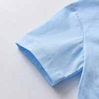 Load image into Gallery viewer, 2 Pieces Set Baby Kid Boys Dressy Solid Color Shirts And Striped Rompers Wholesale 220411352
