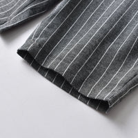 Load image into Gallery viewer, 2 Pieces Set Baby Kid Boys Dressy Solid Color Shirts And Striped Rompers Wholesale 220411352
