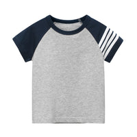 Load image into Gallery viewer, Baby Kid Boys Striped Color-blocking T-Shirts Wholesale 220411370
