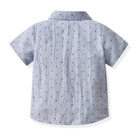 Load image into Gallery viewer, 2 Pieces Set Baby Kid Boys Star Bow Shirts And Striped Rompers Wholesale 220411374
