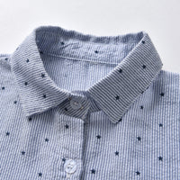 Load image into Gallery viewer, 2 Pieces Set Baby Kid Boys Star Bow Shirts And Striped Rompers Wholesale 220411374
