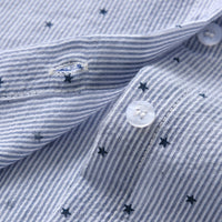 Load image into Gallery viewer, 2 Pieces Set Baby Kid Boys Star Bow Shirts And Striped Rompers Wholesale 220411374
