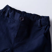 Load image into Gallery viewer, 2 Pieces Set Baby Boys Bow Embroidered Rompers And Solid Color Shorts Wholesale 22041146
