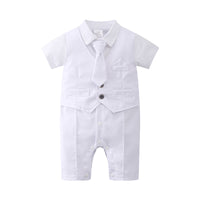 Load image into Gallery viewer, Baby Boys Solid Color Bow Jumpsuits Wholesale 220411480
