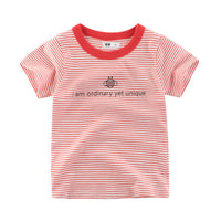 Load image into Gallery viewer, Baby Kid Unisex Striped Letters Cartoon Print T-Shirts Wholesale 22041153
