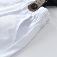 Load image into Gallery viewer, 2 Pieces Set Baby Kid Boys Birthday Party Bow Shirts And Color-blocking Rompers Wholesale 22041156
