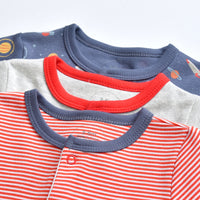 Load image into Gallery viewer, Baby Unisex Striped Flower Print Jumpsuits Wholesale 22041161
