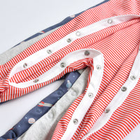 Load image into Gallery viewer, Baby Unisex Striped Flower Print Jumpsuits Wholesale 22041161
