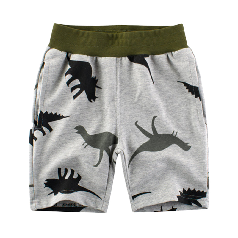 Baby Kid Boys Dinosaur Print Shorts Wholesale 22041173