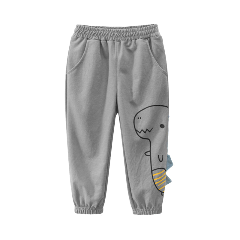 Baby Kid Boys Animals Cartoon Print Pants Wholesale 22041180