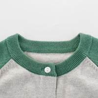 Load image into Gallery viewer, Baby Kid Boys Striped Color-blocking Crochet Cardigan Wholesale 22041181
