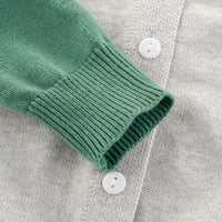 Load image into Gallery viewer, Baby Kid Boys Striped Color-blocking Crochet Cardigan Wholesale 22041181
