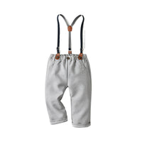 Load image into Gallery viewer, Baby Kid Boys Solid Color Checked Pants Wholesale 22041187
