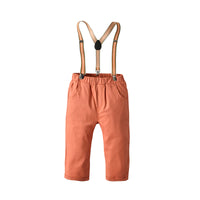 Load image into Gallery viewer, Baby Kid Boys Solid Color Checked Pants Wholesale 22041187
