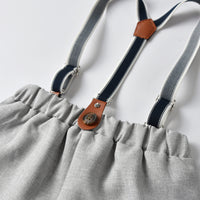 Load image into Gallery viewer, Baby Kid Boys Solid Color Checked Pants Wholesale 22041187
