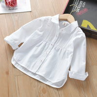 Load image into Gallery viewer, Baby Kid Girls Solid Color Blouses Wholesale 22041189
