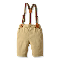 Load image into Gallery viewer, 2 Pieces Set Baby Kid Boys Checked Bow Shirts And Shorts Wholesale 22041194
