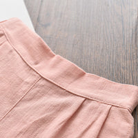 Load image into Gallery viewer, 2 Pieces Set Baby Kid Girls Solid Color Tops And Shorts Wholesale 22041206
