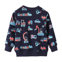 Load image into Gallery viewer, Baby Kid Boys Car Cartoon Print Hoodies Swearshirts Wholesale 220412102
