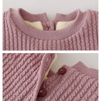 Load image into Gallery viewer, Baby Girls Color-blocking Love heart Embroidered Alphabet Jumpsuits Wholesale 220412107
