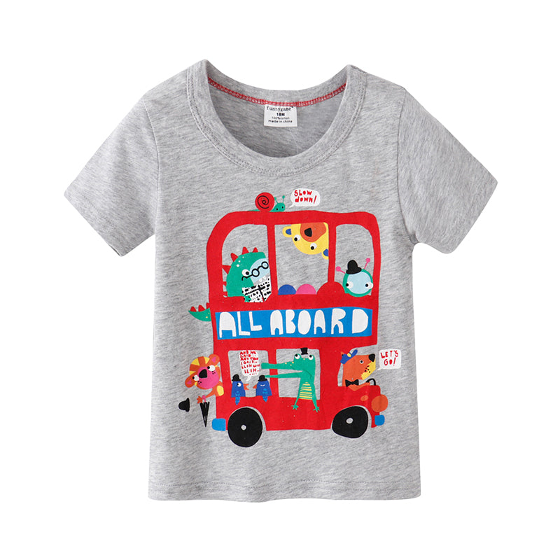 Baby Kid Unisex Cartoon Print T-Shirts Wholesale 220412125