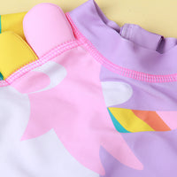 Load image into Gallery viewer, Kid Girls Star Unicorn Print Beach Jumpsuits Swimwears Wholesale 220412131
