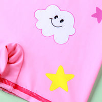 Load image into Gallery viewer, Kid Girls Cartoon Star Unicorn Print Beach Jumpsuits Swimwears Wholesale 220412136
