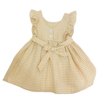 Load image into Gallery viewer, Baby Kid Girls Checked Dresses Wholesale 220412146
