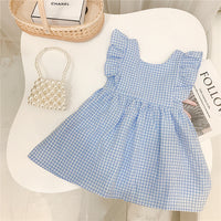 Load image into Gallery viewer, Baby Kid Girls Checked Dresses Wholesale 220412146
