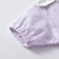 Load image into Gallery viewer, Baby Kid Girls Striped Bow Dresses Wholesale 220412148
