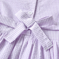 Load image into Gallery viewer, Baby Kid Girls Striped Bow Dresses Wholesale 220412148
