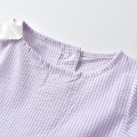 Load image into Gallery viewer, Baby Kid Girls Striped Bow Dresses Wholesale 220412148
