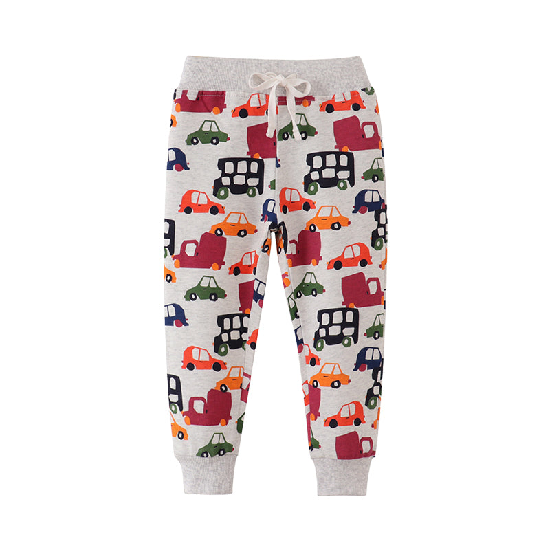 Baby Kid Boys Car Print Pants Wholesale 220412186