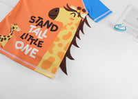 Load image into Gallery viewer, 2 Pieces Set Boys Beach Animals Cartoon Print Tops And Shorts Wholesale 220412190
