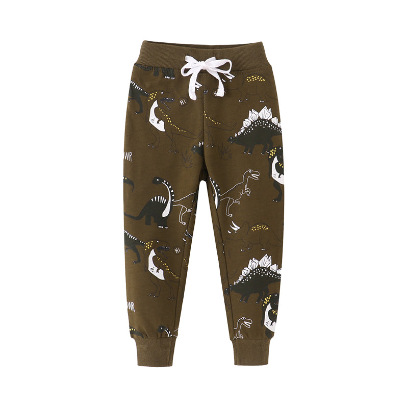 Baby Kid Boys Dinosaur Print Pants Wholesale 220412223
