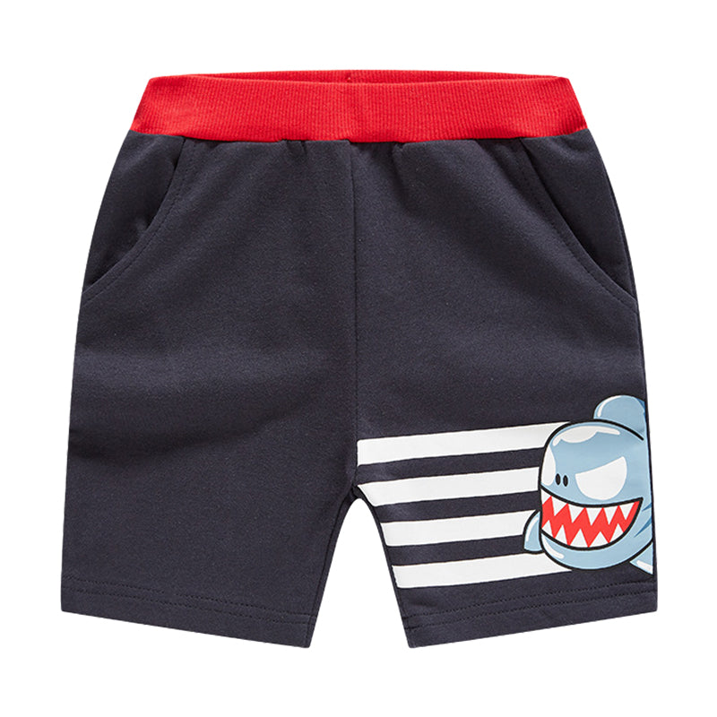 Baby Kid Boys Animals Cartoon Print Shorts Wholesale 220412252