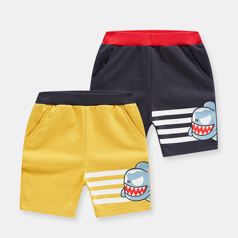 Baby Kid Boys Animals Cartoon Print Shorts Wholesale 220412252