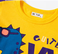 Load image into Gallery viewer, Baby Kid Boys Letters Dinosaur Cartoon Print T-Shirts Wholesale 220412254
