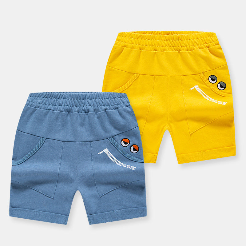 Baby Kid Boys Cartoon Embroidered Print Shorts Wholesale 220412267