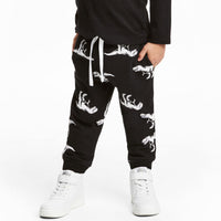 Load image into Gallery viewer, Baby Kid Unisex Dinosaur Ribbon Print Sports Pants Wholesale 22041227
